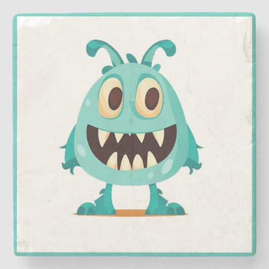 Halloween/Monster/Cartoon Steinuntersetzer (Vorderseite)