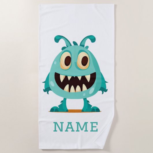 Halloween/Monster/Cartoon Strandtuch (Vorderseite)