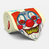 HALLOWEEN MONSTER CLOWNS KRAWATTE (Gerollt)