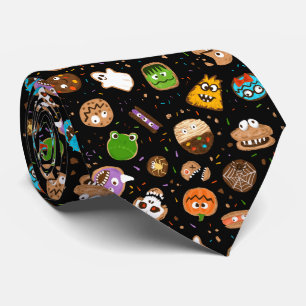 Halloween Monster Cookie Facies Unterschrift Krawatte