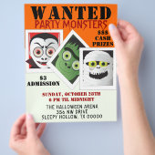 Halloween Monster Costume Party Einladung Flyer (Hand)