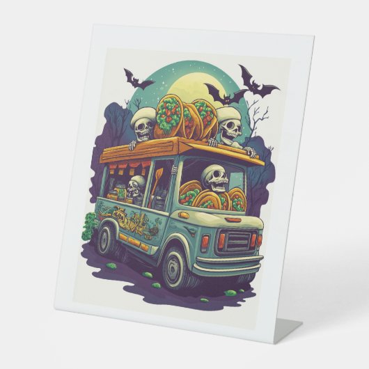 Halloween Monster Delivery Service Sockelschild (Vorderseite)