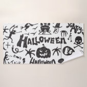 Halloween Monster Doodles Spaß Badehandtuch (Badehandtuch)