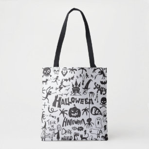 Halloween Monster Doodles Spaß Tasche