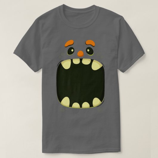Halloween Monster Face Costume Tee 159 (Design vorne)