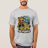 Halloween Monster Faces T-Shirt (Vorderseite)