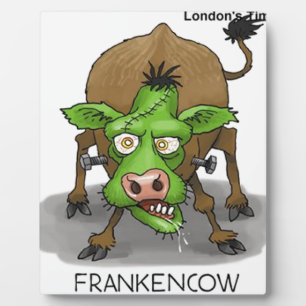 Halloween Monster Funny Cow Geschenke Fotoplatte