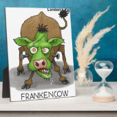 Halloween Monster Funny Cow Geschenke Fotoplatte (Seite)
