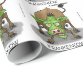 Halloween Monster Funny Cow Geschenke Geschenkpapier (Rolleneckpunkt)