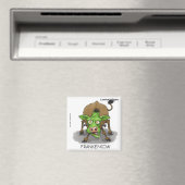 Halloween Monster Funny Cow Geschenke Magnet (In Situ (Geschirrspüler))
