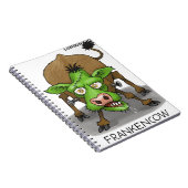 Halloween Monster Funny Cow Geschenke Notizblock (Rechte Seite)