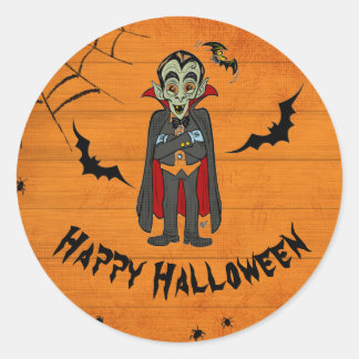 Halloween-Monster für Kinder, individuell gestalte Runder Aufkleber