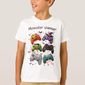 Halloween Monster Gamer T-Shirt (Vorderseite)
