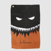 Halloween Monster Golfhandtuch (Vorderseite)