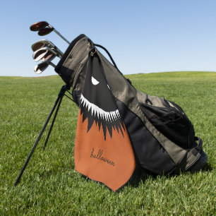 Halloween Monster Golfhandtuch