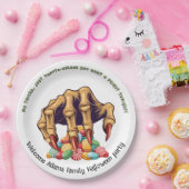 Halloween Monster Hand Candy Protector Pappteller (Party)