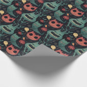 Halloween-Monster im Spuk Wald Geschenkpapier (Ecke)