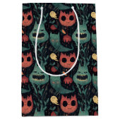 Halloween-Monster im Spuk Wald Mittlere Geschenktüte (Vorderseite)