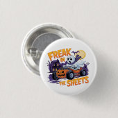 HALLOWEEN MONSTER IN DER BETTSCHUHE BUTTON (Vorne & Hinten)