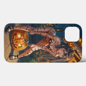 Halloween Monster Jack-o-Lantern & Bat Vixen Girl Case-Mate iPhone Hülle (Rückseite (Horizontal))