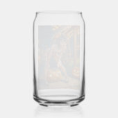 Halloween Monster Jack-o-Lantern & Bat Vixen Girl Dosenglas (Rückseite)