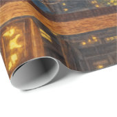 Halloween Monster Jack-o-Lantern & Bat Vixen Girl Geschenkpapier (Rolleneckpunkt)