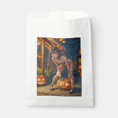 Halloween Monster Jack-o-Lantern & Bat Vixen Girl Geschenktütchen (Vorderseite)