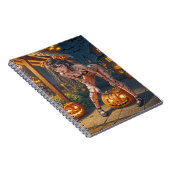 Halloween Monster Jack-o-Lantern & Bat Vixen Girl Notizblock (Rechte Seite)