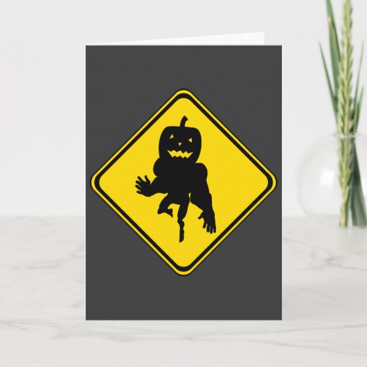 Halloween Monster Karte (Vorderseite)
