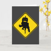 Halloween Monster Karte (Gelbe Blume)