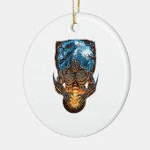 Halloween-Monster Keramik Ornament (Links)