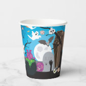 Halloween Monster Kids Halloween-Party Pappbecher (Rückseite)
