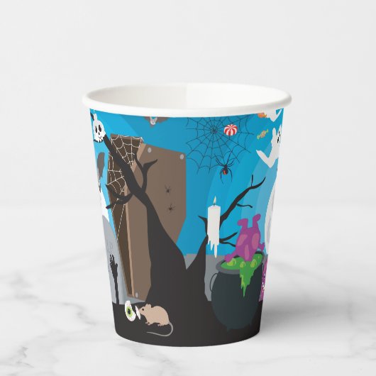 Halloween Monster Kids Halloween-Party Pappbecher (Links)