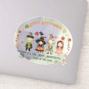 Halloween-Monster, kundenspezifisch geschnitten Vi Aufkleber