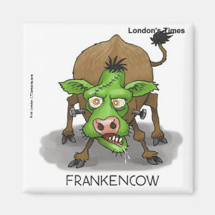 Halloween-Monster Lustige Kuh-Geschenke Magnet