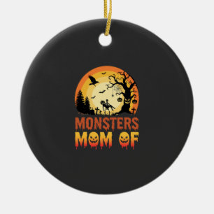 Halloween-Monster-Mama der Skelettfamilie Keramik Ornament
