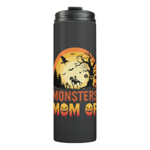 Halloween-Monster-Mama der Skelettfamilie Thermosbecher