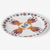 Halloween Monster-Mash-Ansammlung Pappteller (Schrägansicht)