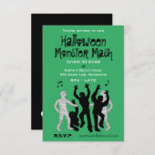 Halloween Monster Mash Dance Party Einladung (Vorne/Hinten)