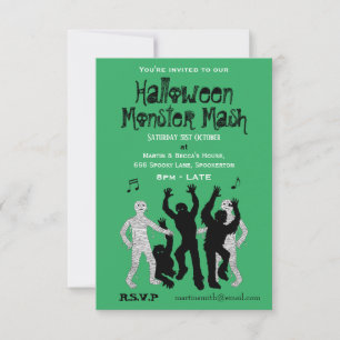 Halloween Monster Mash Dance Party Einladung