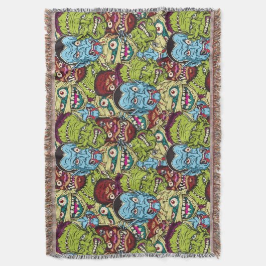 Halloween Monster Mash Decke (Vorderseite Vertikal)