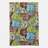Halloween Monster Mash Geschirrtuch (Vertikal)