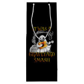 Halloween Monster Mash Ghost Graveyard Smash Geschenktüte Für Weinflaschen (Rückseite)