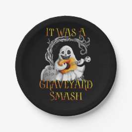 Halloween Monster Mash Ghost Graveyard Smash Pappteller