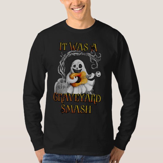 Halloween Monster Mash Ghost Graveyard Smash T-Shirt (Vorderseite)