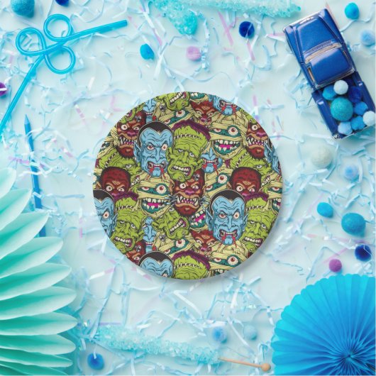 Halloween Monster Mash Pappteller (Party)