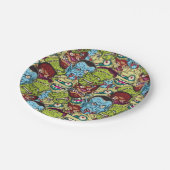 Halloween Monster Mash Pappteller (Schrägansicht)