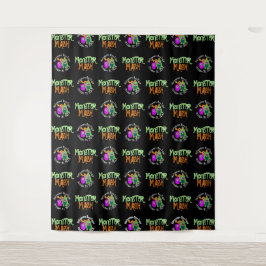 Halloween Monster-Mash-Schritt und Wiederholung Hi Wandteppich