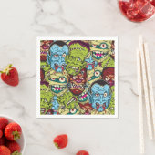 Halloween Monster Mash Serviette (Beispiel)