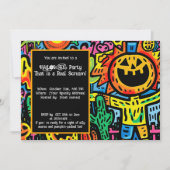 Halloween Monster Mash-Up Einladung (Vorderseite)